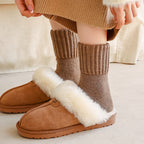 Calcetines altos de punto polar con forro