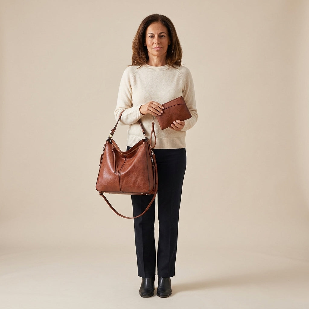 Lucía | Bolso hobo de mujer de polipiel