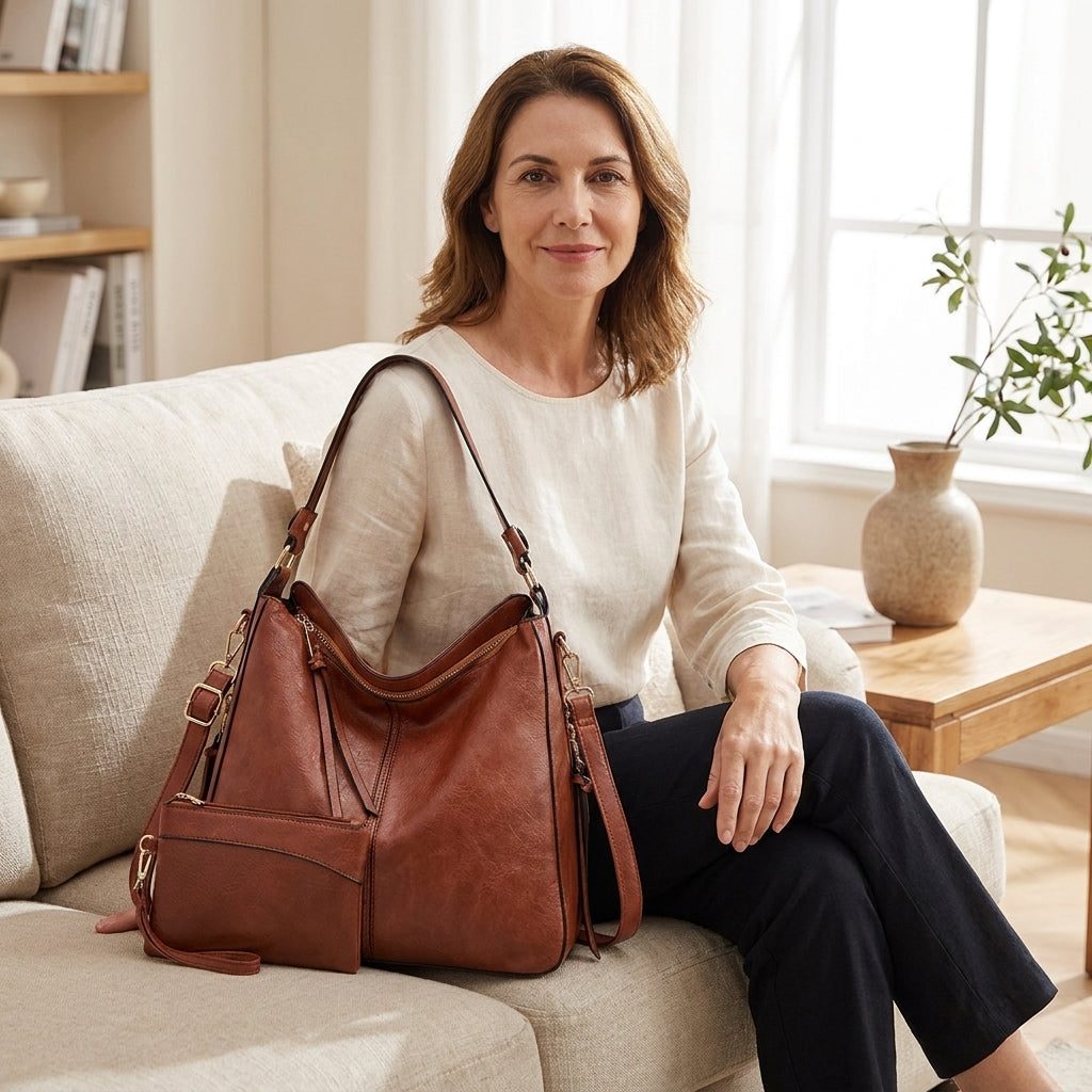 Lucía | Bolso hobo de mujer de polipiel